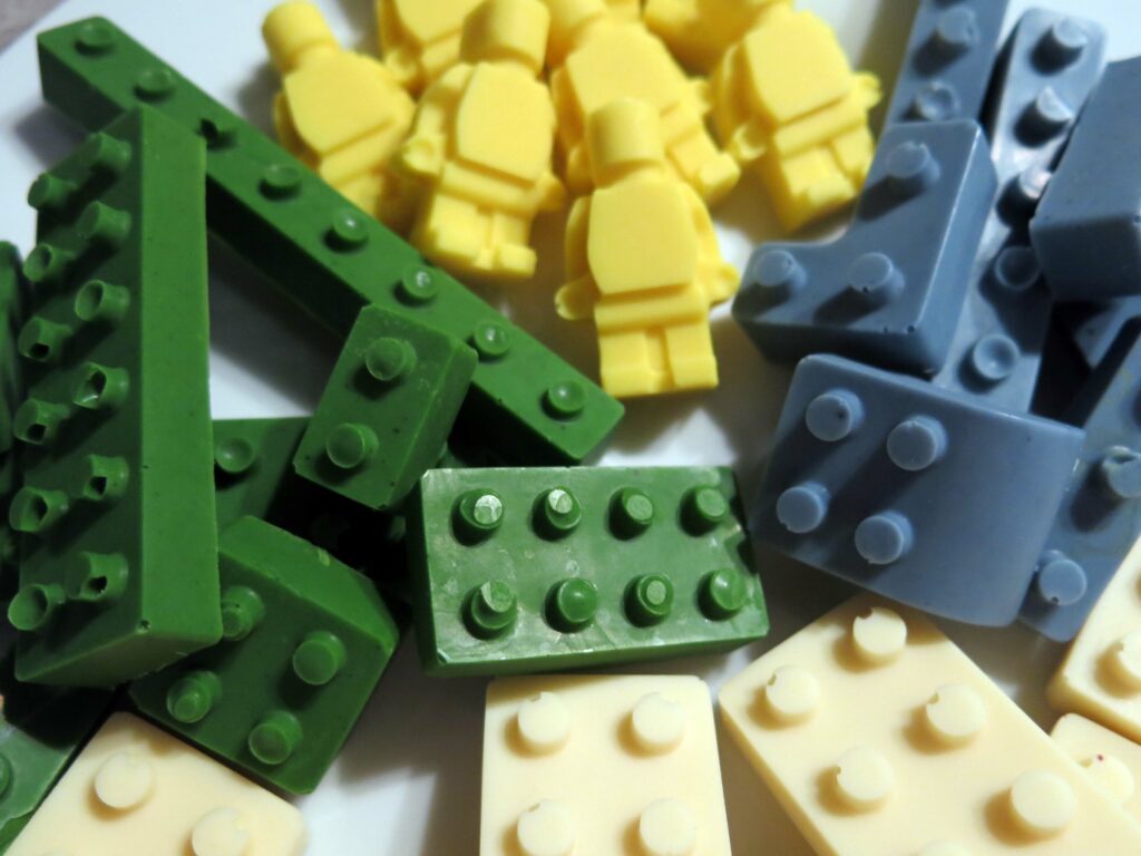 Legosteine und mehr am Geburtstag